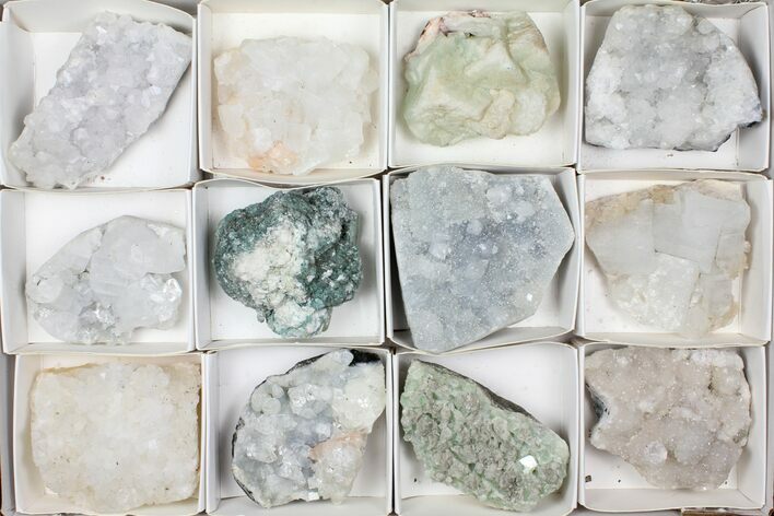 Mixed Indian Mineral & Crystal Flat - Pieces #95613